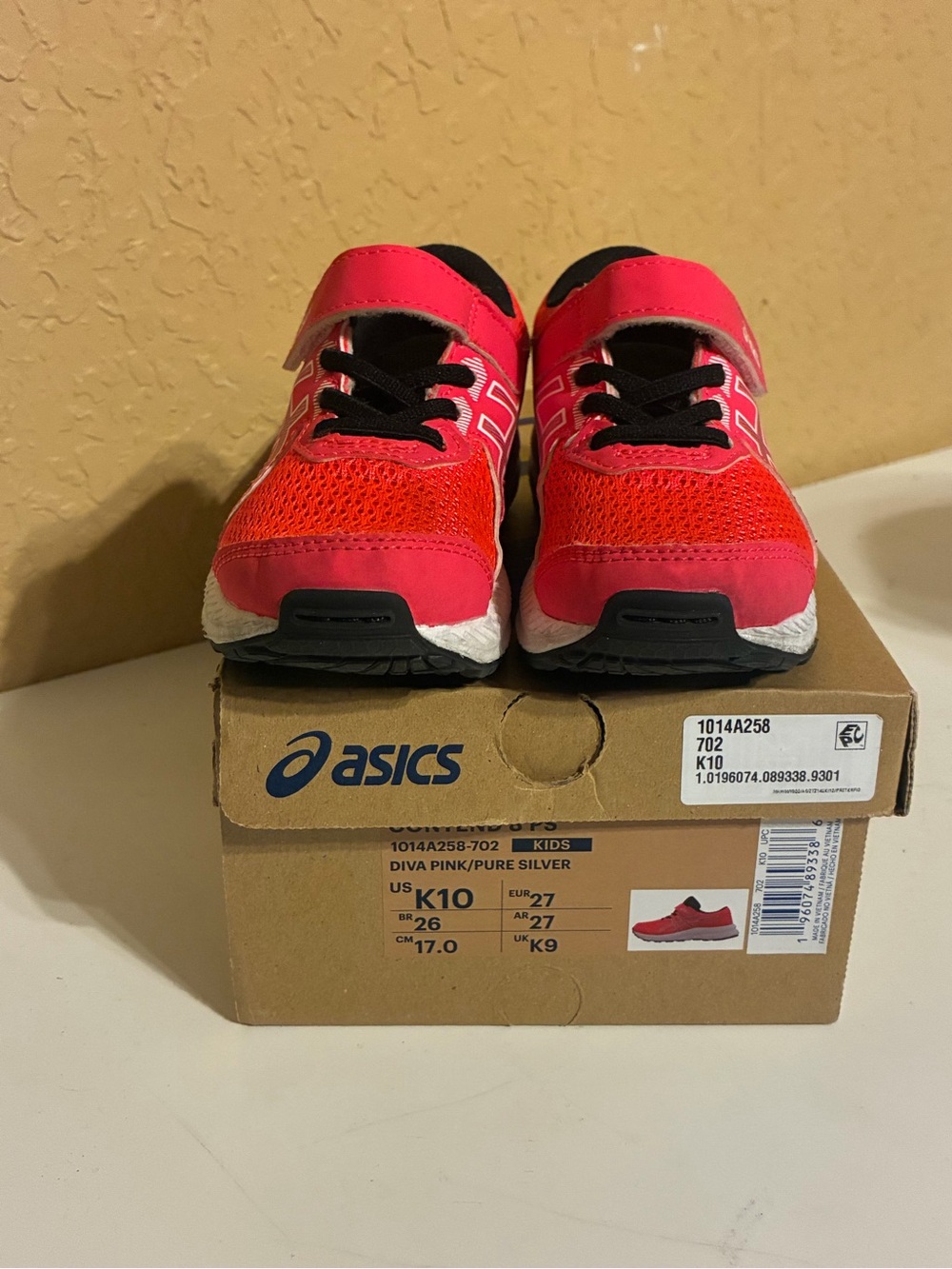 Asics Kids Contend 8 School Yard Running Shoes Size 10 - Picture 4 of 16